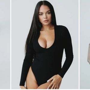 Klassy Network Deep V Long Sleeve Bramisuit